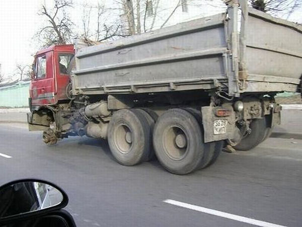 camion senza ruota