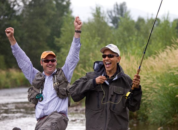 obama a pesca