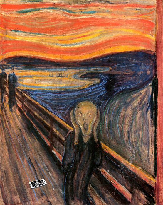 munch urlo iphone rotto