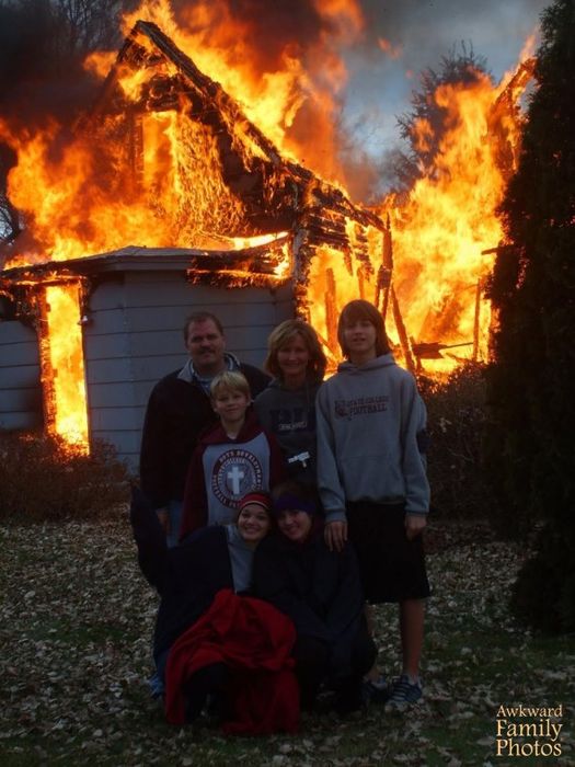 foto di famiglia paurosa