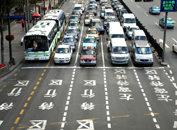 strada guidare in cina